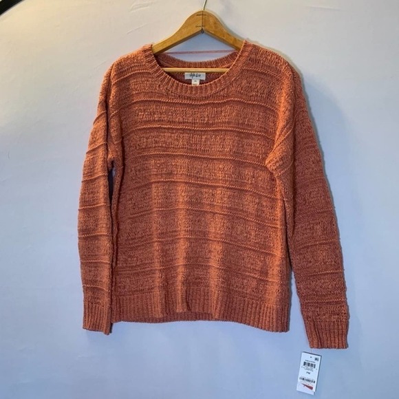 Style & Co Copper Rose loose knit sweater PM - Picture 1 of 12